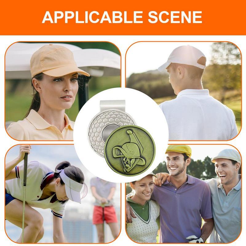 Marcador de pelota para hombre y mujer, Clip de sombrero de Golf divertido con marcador de bola, accesorios de Golf para hombres y mujeres, sombreros de Golf, pantalones, guantes, bolsas