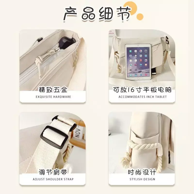 Sanrio New Pacha borsa a tracolla per cani borsa di tela portatile borsa a tracolla singola per studenti