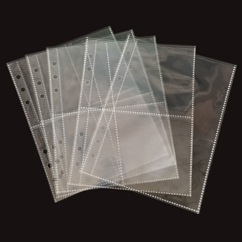 10pcs A5 Photo Album Binder Sleeves 1P 2P 4P Photo Album Binder Refill Inner Cards Photocard Refill Bags Pocket Name Card
