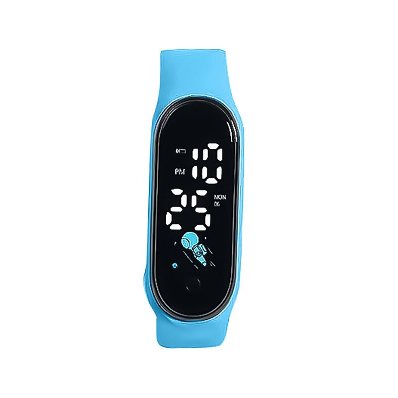 Outdoor Waterproof Watches For Boy Girls Student Kawaii Outdoor Sports Silicone Electronic Digital Wristwatches montre enfant