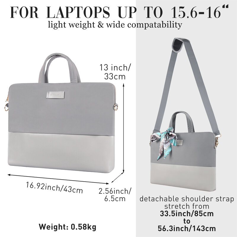 Borsa per Laptop per donna 15.6 pollici 16 accessori per il trasporto di piccole 13 14 custodia per borsa da viaggio custodia per Laptop per Computer 15 carina