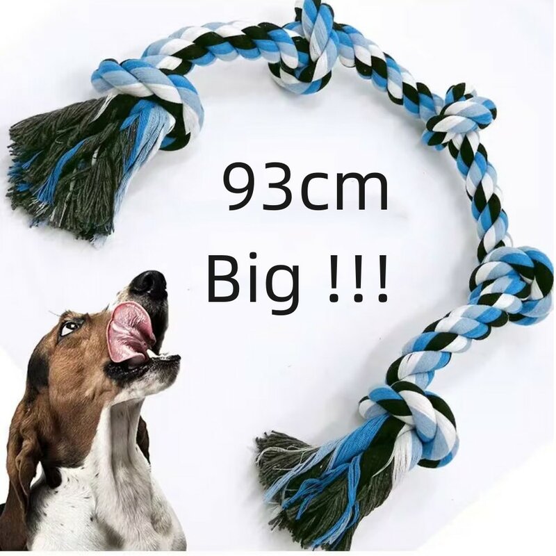 Dużego psa ugryzienie zabawki sznurowe zwierząt domowych zabawkowe zęby materiał z liny bawełnianej nieszkodliwy duże psy czyszczenie zębów zabawek lina dla psa zabawki sznurowe