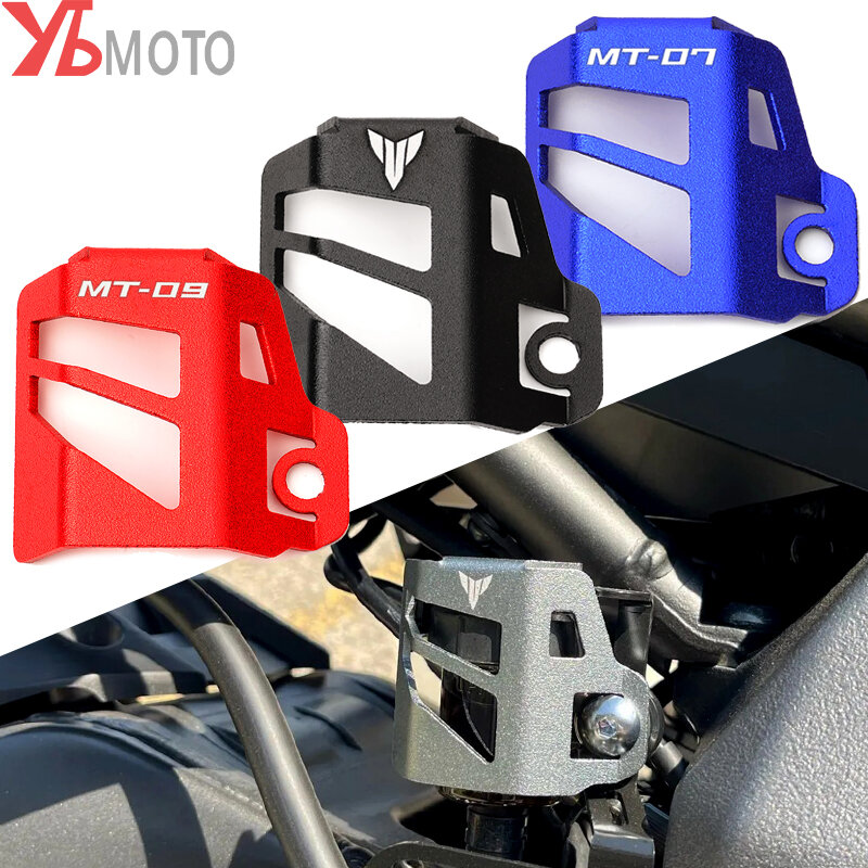 For Yamaha MT 07 09 10 MT07 MT09 MT10 SP 2023 2022 Accessories Motorcycle Rear Brake Fluid Reservoir Cover Oil Tank Protection
