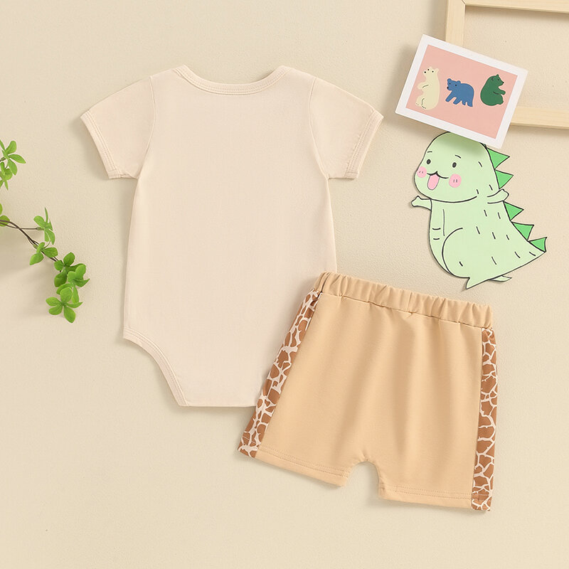 Lioraitiin-Conjunto de ropa para bebé, Pelele de manga corta con estampado Animal y pantalones cortos, para cumpleaños de 2 piezas, 6 a 18 meses, 2024-03-12