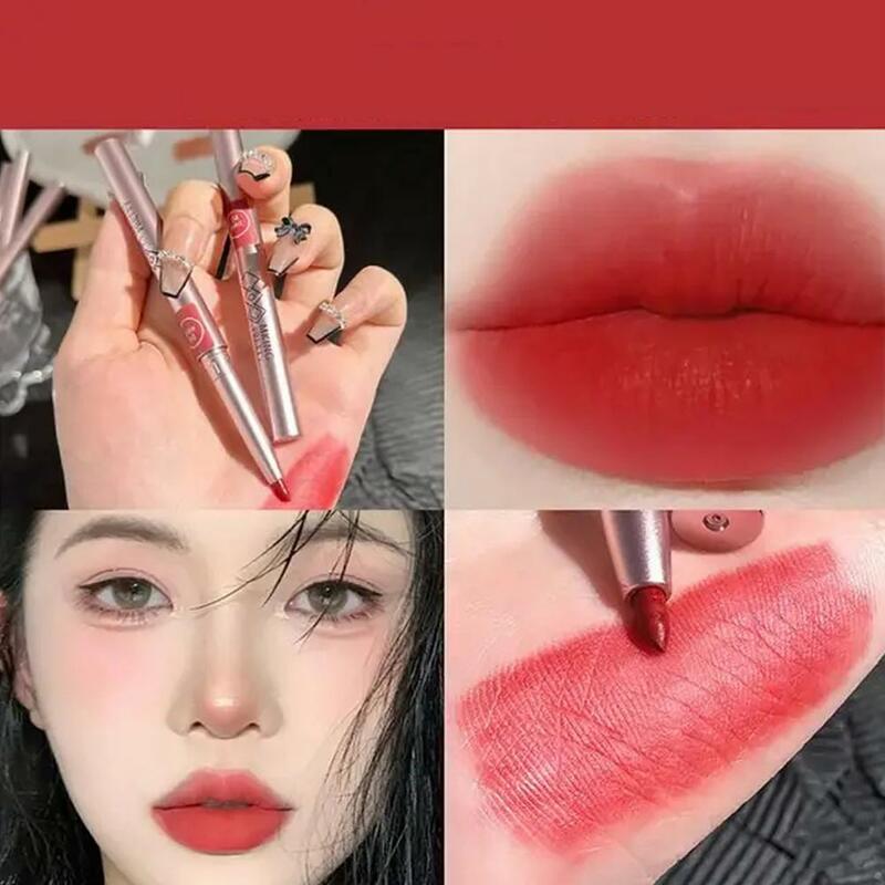 6 Colors Rotating Lip Liner Lipstick Pen Waterproof Lip Liner Contouring Pencil Long-lasting Makeup Lip Lipliner Lip Matte G1O7