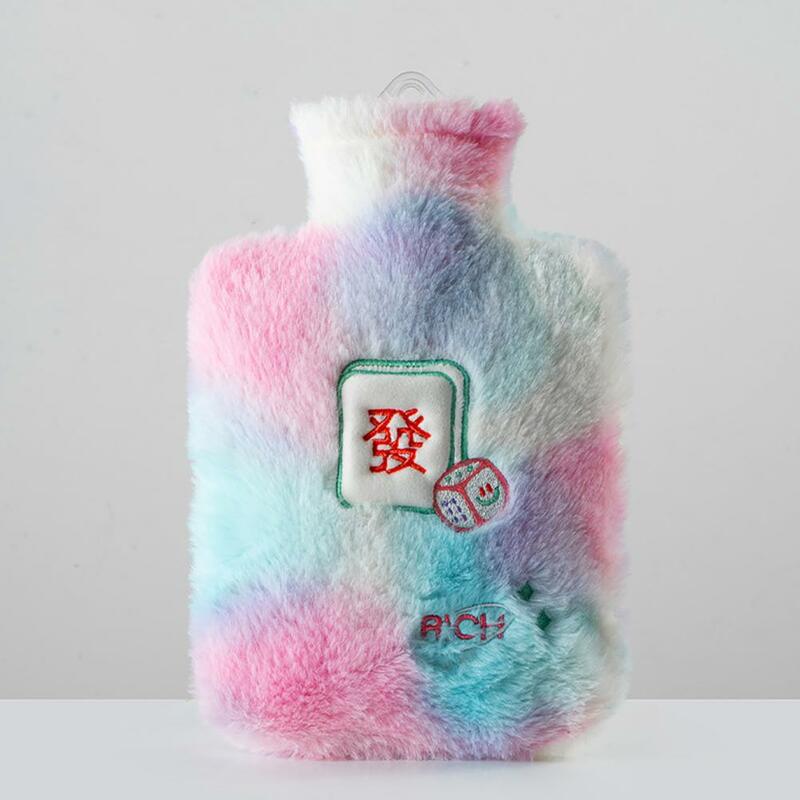 Saco de água quente criativo retenção de calor tie-dye reutilizável saco de água quente para casa