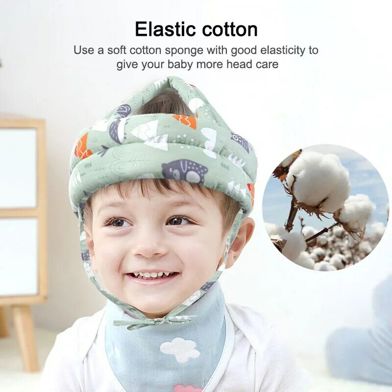 Baby Safety Helmet Head Protection Headgear Toddler Anti-fall Pad Children Learn To Walk Crash Cap Adjustable Breathable Cap