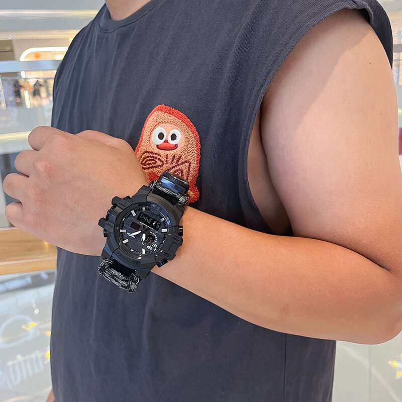 SHIYUNME mężczyźni wojskowy Sport zegarek kompas zewnętrzny czas Alarm LED cyfrowe zegarki mężczyźni wodoodporny zegar kwarcowy relogio masculino