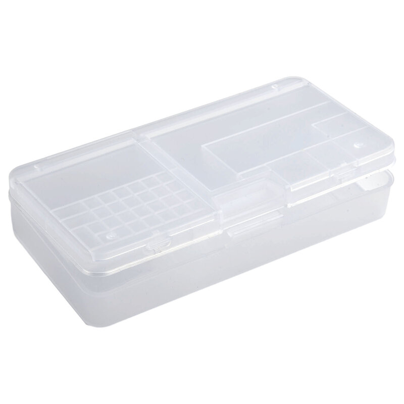 Прозрачный пластиковый ящик для хранения, винтовой фотоконтейнер для бусин, серег, коробка для ювелирных изделий, прямоугольная коробка, чехол