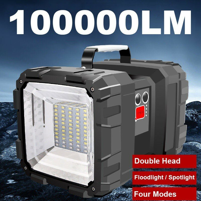 Super Helle XHP70 LED Taschenlampe Usb Aufladbare Doppel Kopf Such Handheld Arbeit Scheinwerfer Floodling Licht XHP70 Taschenlampe