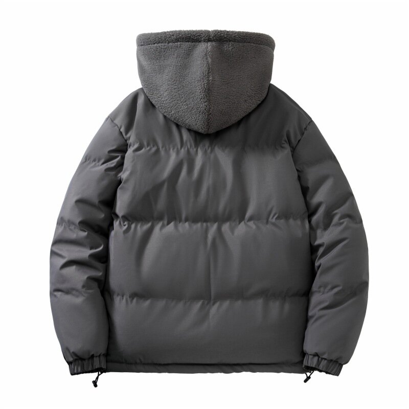 Winter Männer Kleidung falsche zweiteilige Kapuze Übergewicht plus Größe verdickte warme Baumwoll jacken 140kg 7xl 8xl