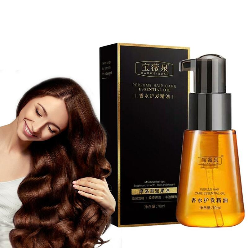 70ml Moroccan Hair Care Essential Oil Repairs Dry Hair Essential Oil Nourishing Smoothing and and Improves Shampoo Frizz Fr M9I1