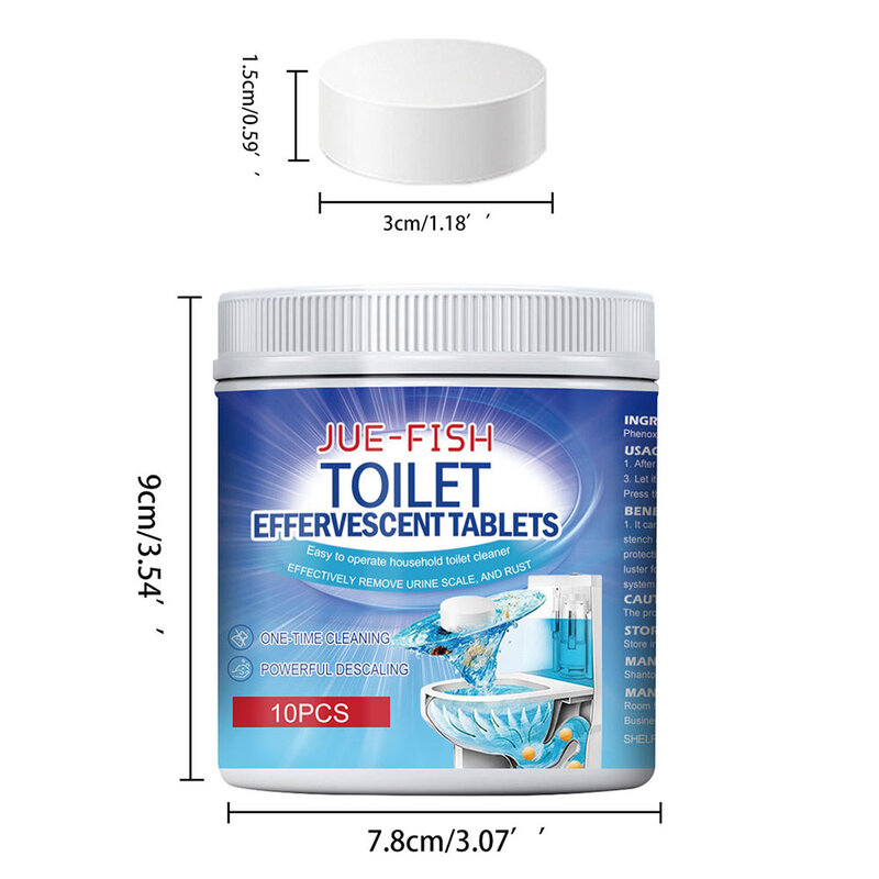 Tablet efervesen pembersih Toilet kuat, tahan lama menghilangkan bau yang tidak sedap penghilang noda Toilet untuk pembersih kamar mandi