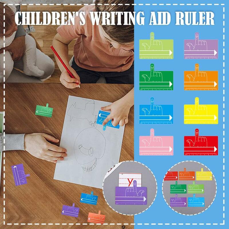 8 szt. Zakładki do zakładek dzieci dzieci czytają przewodnik dysleksja narzędzie Abs separator palców narzędzia do pisania