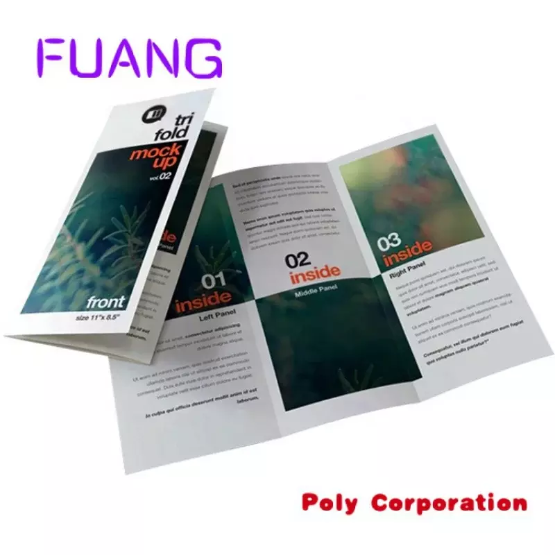 Custom  Custom Softcover Paper Booklet Leaflet Folder Flyer Printing
