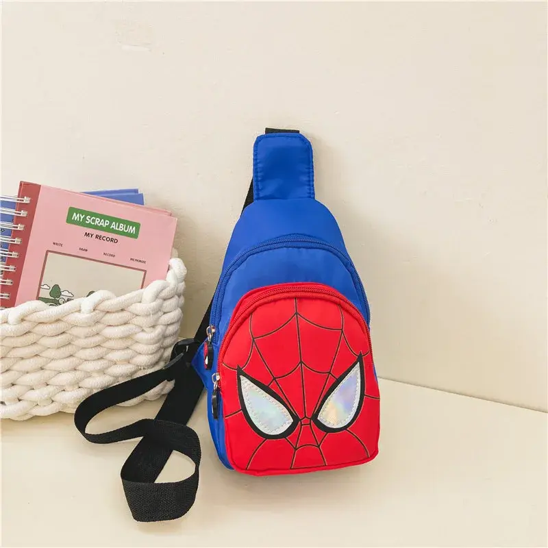 Disney Marvel Cartoon Children's Shoulder Bags Anime Spiderman Frozen 2 High Capacity Chest Bag Unisex Messenger Bag Kids Gifts