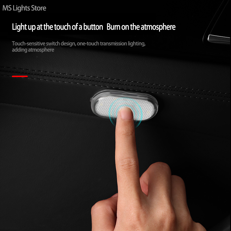 Maetff-Luz LED de ambiente para coche, iluminación Interior de maletero, luz de techo montada en coche, lámpara de inspección, luz nocturna para dormitorio