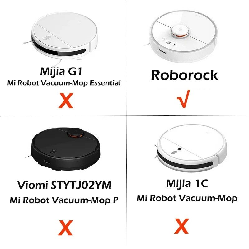 Peças de aspirador robô, escova lateral de silicone de 5 braços, Xiaomi Roborock S7, S7 Max, S7 Maxv, T7S, T7S Plus, S6, S5 MAX, S50, S55, E35, E2