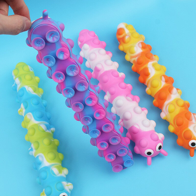 Vivi il Comfort e la stimolazione sensoriale con il giocattolo antistress con corde elastiche sensoriali Caterpillar