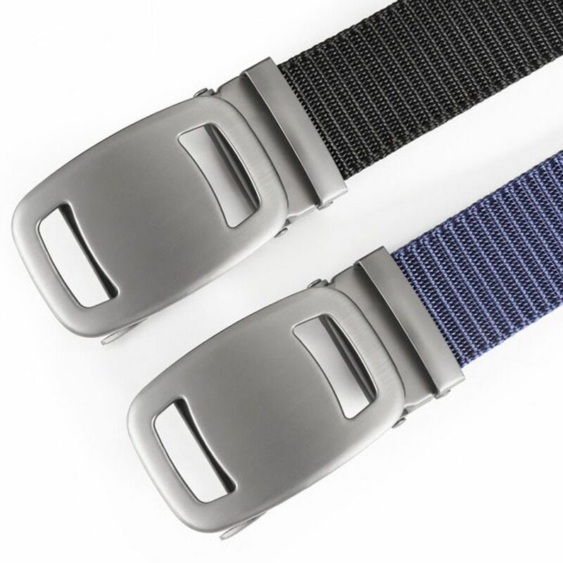 Cinto trançado de nylon com fivela automática Cintura simples Cintura casual, Moda empresarial, Estilo simples e selvagem, Marca de luxo