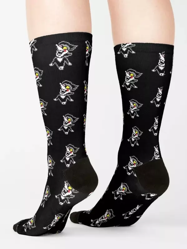 Spamton Pixel Socks moving stockings anti slip football compression anti-slip Socks Men's Women's