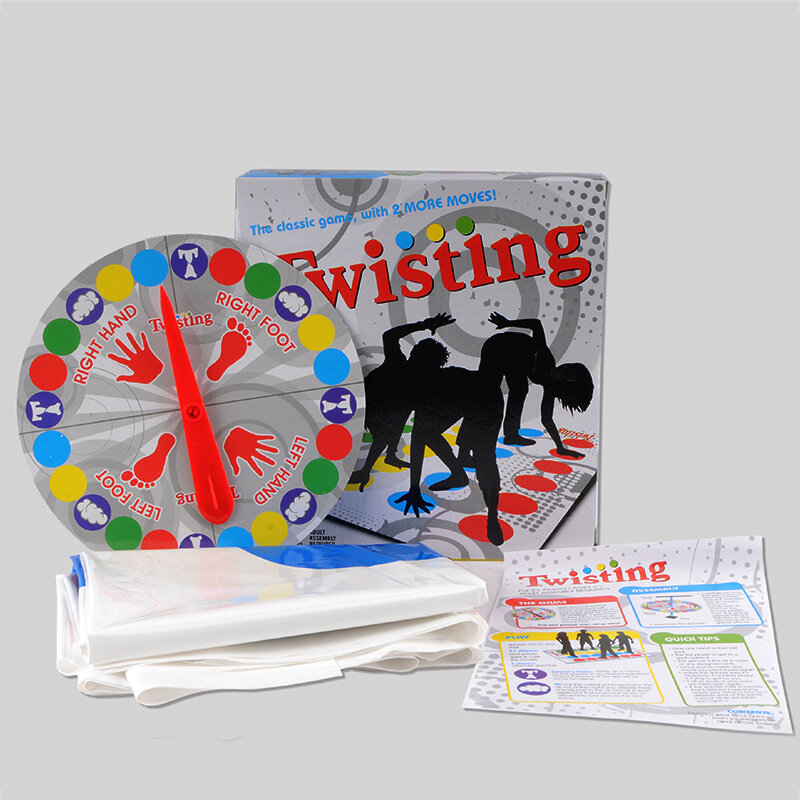 Permainan Pesta Keluarga Menyenangkan Permainan Twister Dalam Ruangan Luar Ruangan Mainan Permainan Memutar Tubuh untuk Anak-anak Dewasa Olahraga Interaktif Kelompok Aids