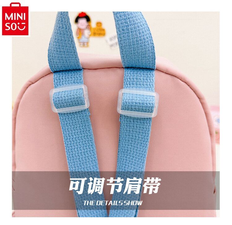 Легкий Рюкзак MINISO Sanrio, Hello Kitty Kuromi, высококачественный нейлоновый вместительный Детский рюкзак для хранения