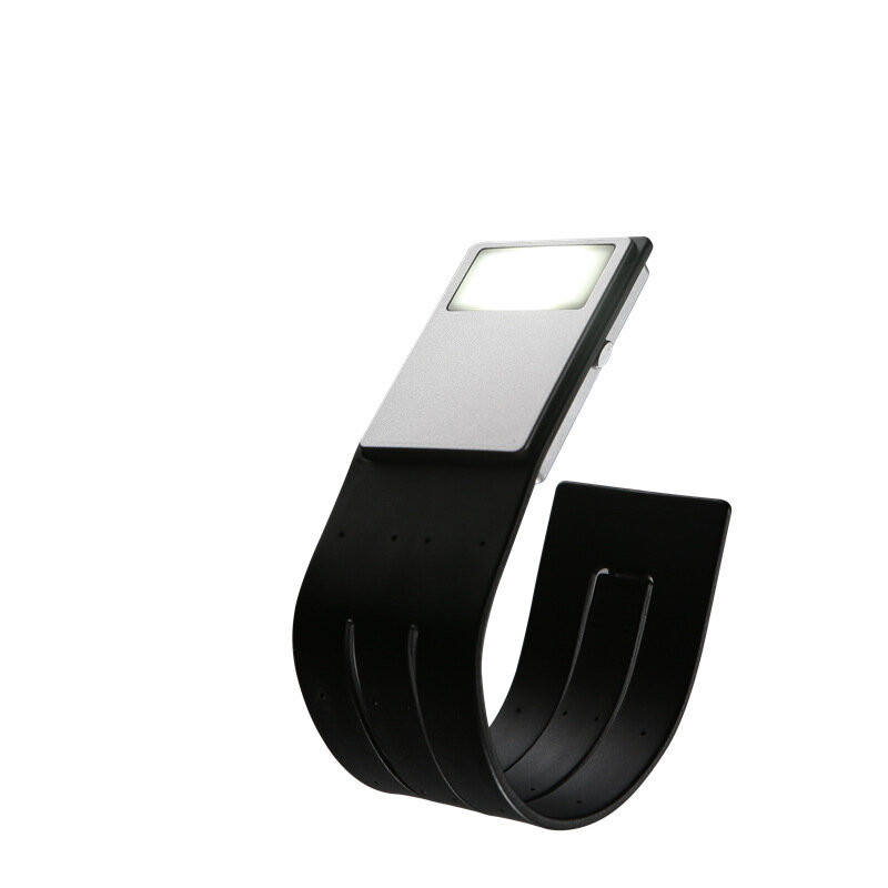 USB recarregável livro luz com temporizador, luz de leitura, clip-on ler lâmpada, lâmpada Bookmark noite, 3 cores e 5 brilho