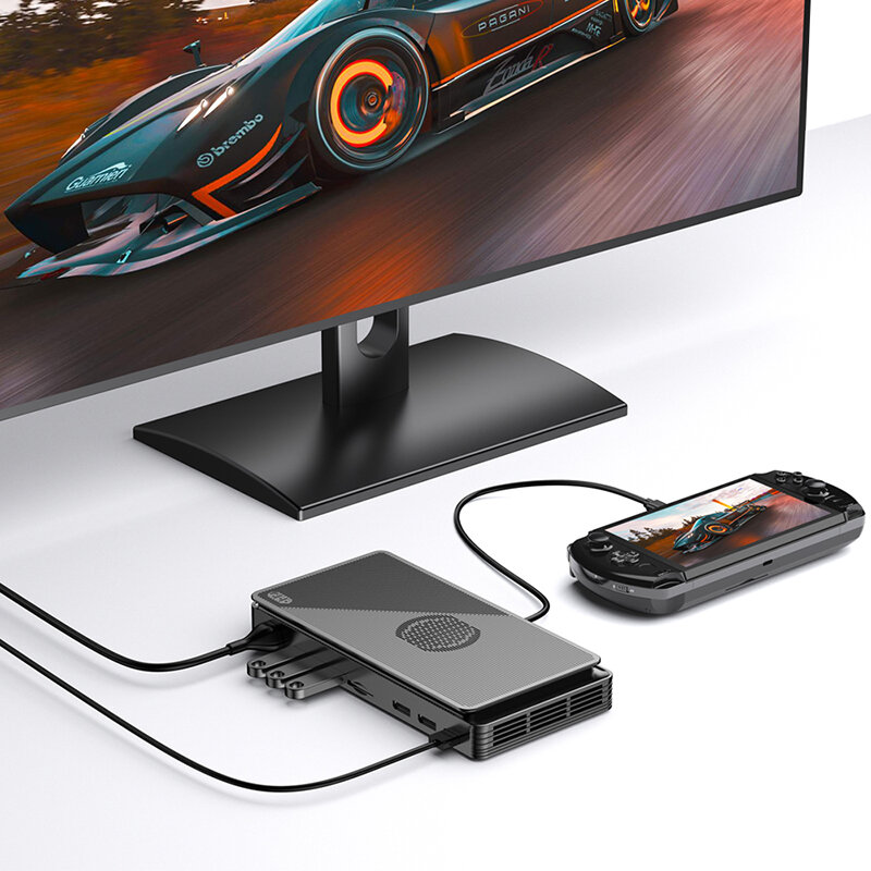 2024 Новинка GPD G1 Плата расширения для видеокарты USB 3.2 Type A SD 4,0 HDMI совместимый SD 4,0 кардридер DisplayPort 1.4a