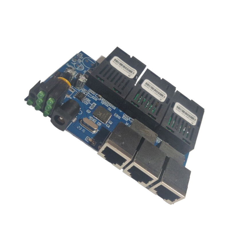 Abs Ethernet Fiber Switch Pcba Module Single Mode Multi-Port Vervanging Elektrische Kantoor Converter Module Adapter