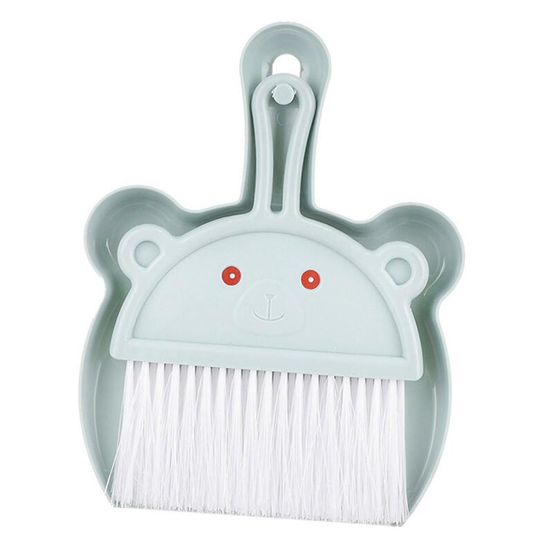 Small Broom and Dustpan Set Early Learning Educational Adorable Bear Theme Little Housekeeping Helper Set for Preschool Age 3-6