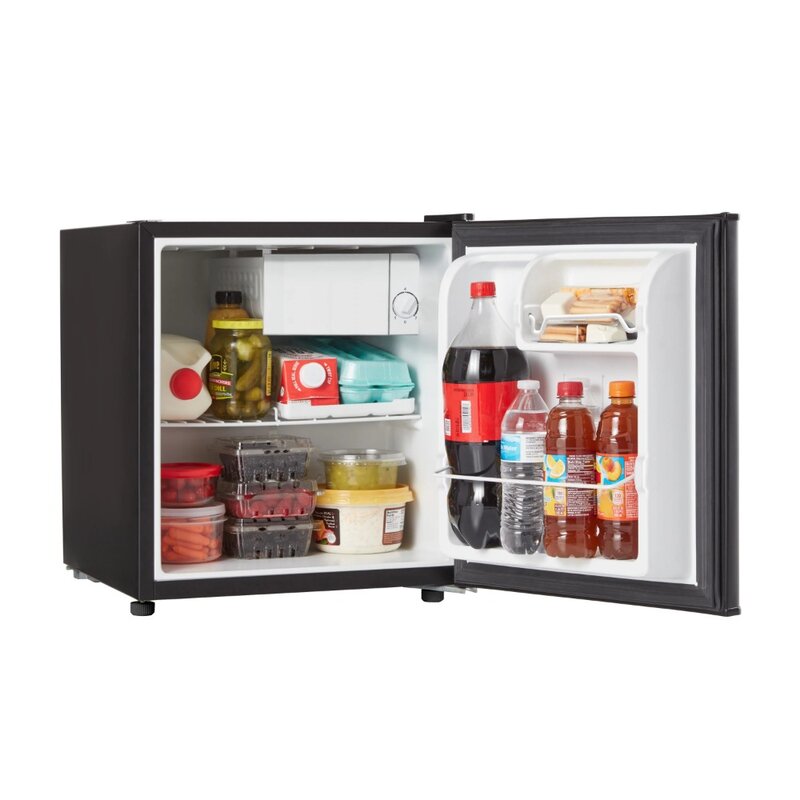 Mini-refrigerador Galanz Single Door, preto, 1, 7 pés, Novo, 2023