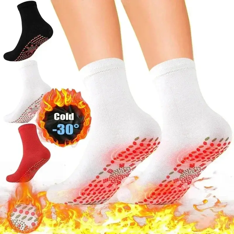 Self-Heating Health Care Socks para homens e mulheres, meia curta, terapia magnética, quente, auto-aquecida, massagem, esqui, esportes, outono, inverno