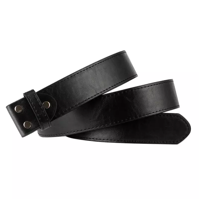 Men's PU leather Belt without buckle DIY Belt accessories 3.8cm