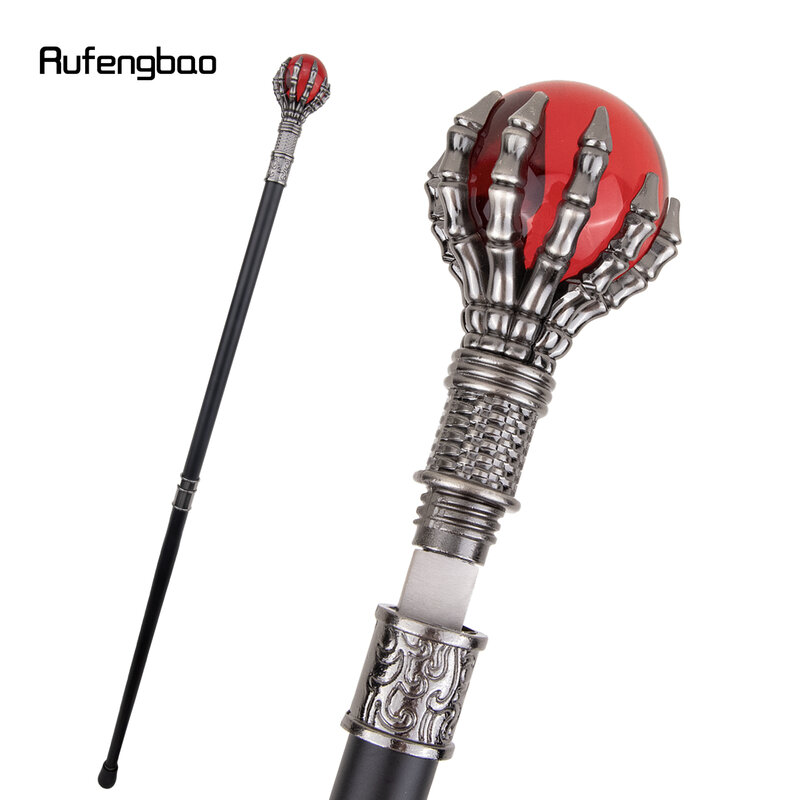 Colorful Glass Ball  Steampunk Walking Stick with Hidden Plate Self Defense Fashion Cane Plate Cosplay Crosier Stick 93cm