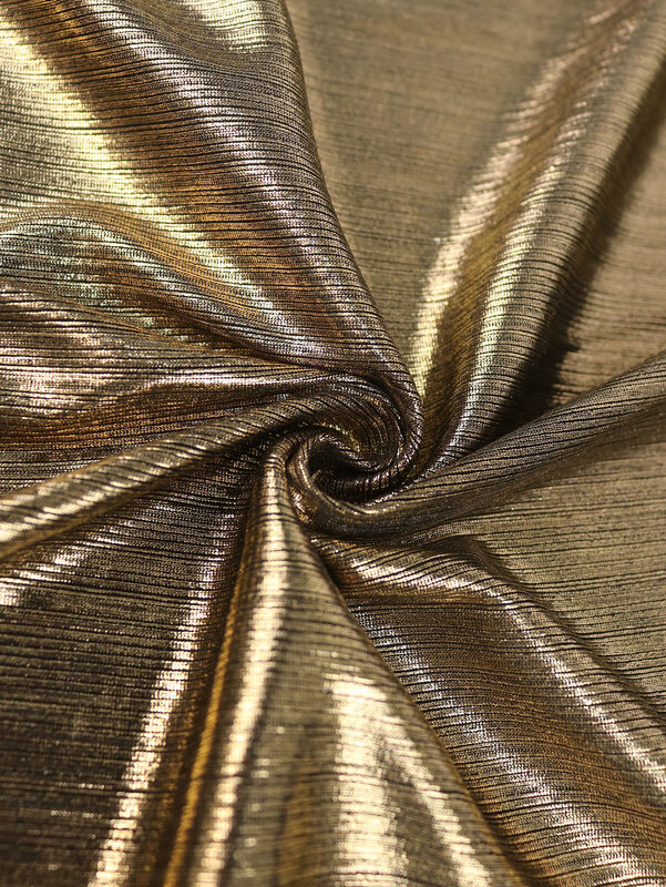 Ontinva Plus Size Kleider unregelmäßig eine Schulter Gold Vergoldung Scheide Abend Geburtstag Event Party Midi Outfits für Damen 4xl
