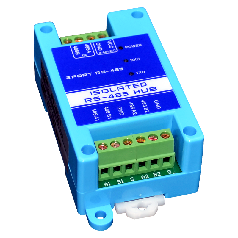 Repetidor de aislamiento fotoeléctrico de grado industrial, amplificador de señal de 2 puertos, protección contra rayos, RS485, 485
