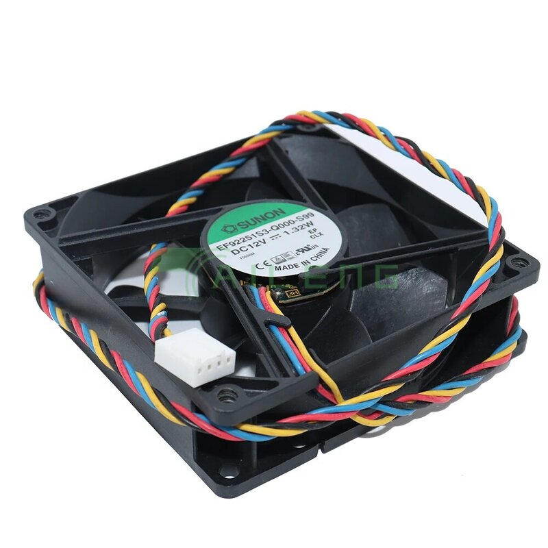 SUNON-PC Ventilador de refrigeração, CPU, 9025, 90mm, 90x90x25mm, 775, 12V, 1.32W, EF92251S3-Q000-S99 com PWM, 4pin