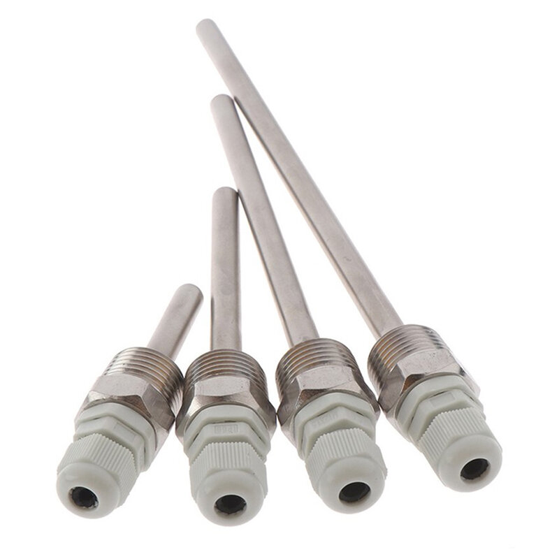 Casing Thermowell Temperature 2Mpa Max 304 Stainless Steel 1/2 BSP G Thread 250 Celsius Max 30mm / 50mm / 100mm / 150mm / 200mm