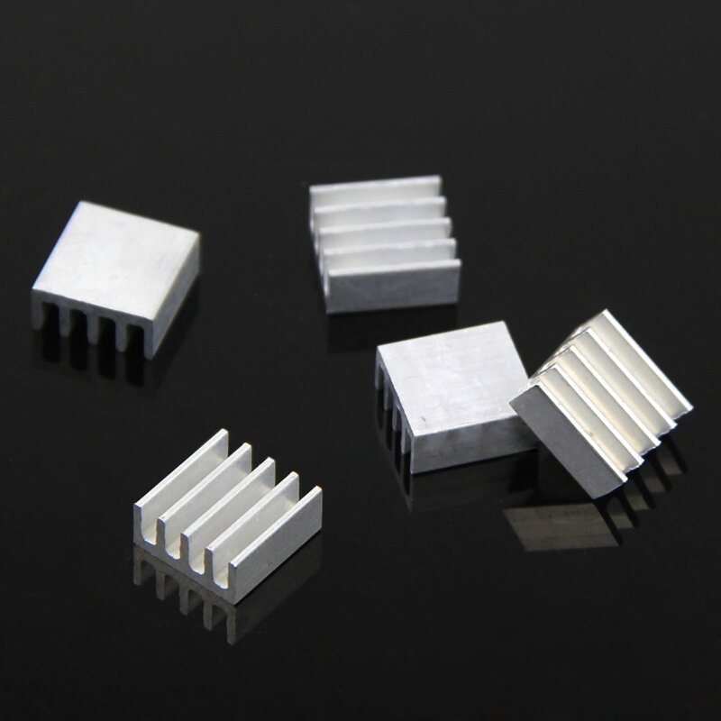 5 pièces dissipateur thermique en aluminium de haute qualité 8.8x8.8x5mm pour puce de mémoire d'alimentation LED IC