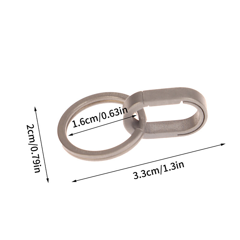 Titanium Alloy Mini Key Ring Connection Buckle Universal Joint Auxiliary Ring Connection Bayonet Ring Personality Creativity