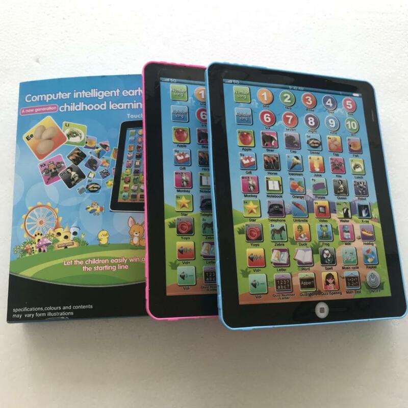Simulação Inglês Learning Tablet for Children, Laptop Touch Screen, Jogo de Pais e Filhos, Brinquedos Educativos para Crianças, Aniversário, 2 pcs, 3pcs