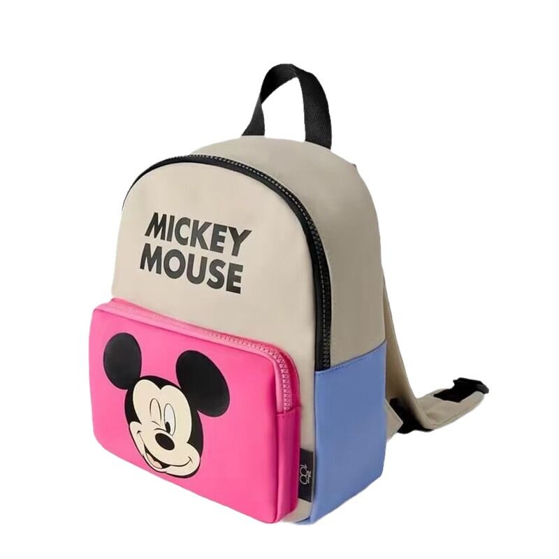 2024 New Disney Mickey Mouse School Bag Middle and High School Girls School Bag Fashionable Cute Print Backpack Large Capacity