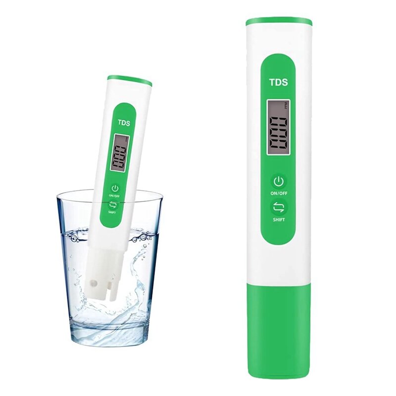 1 PCS Plastic TDS Meter Digital Water Quality Tester, 0-999 Ppm Measuring Range, 1 Ppm Increments, 2% Readout Accuracy