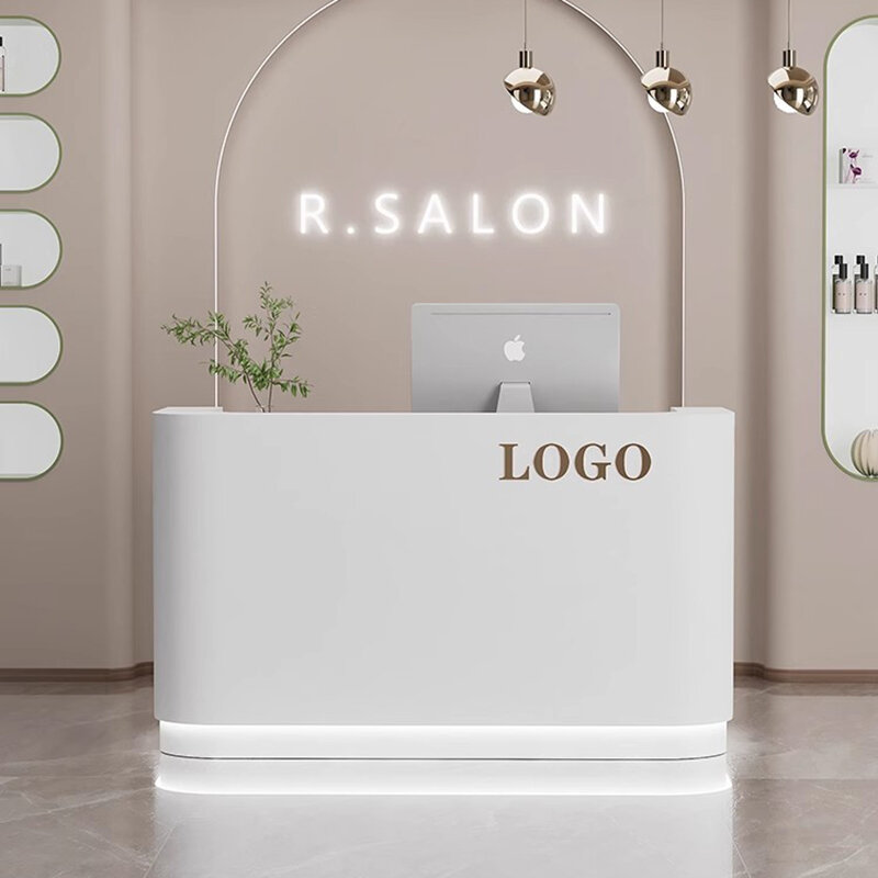 Prostota Nordic recepcja punkt informacyjny Salon kosmetyczny kasjer sklep odzieżowy Salon kosmetyczny Meubilair meble barowe