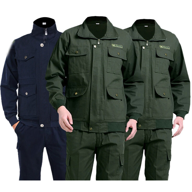 Werkuniform voor mannen werkplaats magazijn fabriek monteur garage beveiliging doek leger uniform slijtvast anti brandwond
