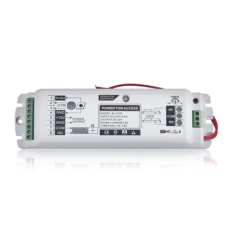 ABS Shell High Power DC12V 8A Suitable For Multiple Access Control And Building Intercom Access Power Supply