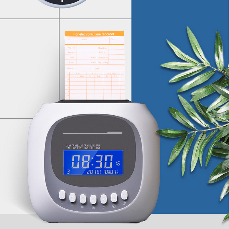 100 arkuszy karty czasu obecności dla pracowników rejestrują zegary rejestrujące dziurkacz do papieru