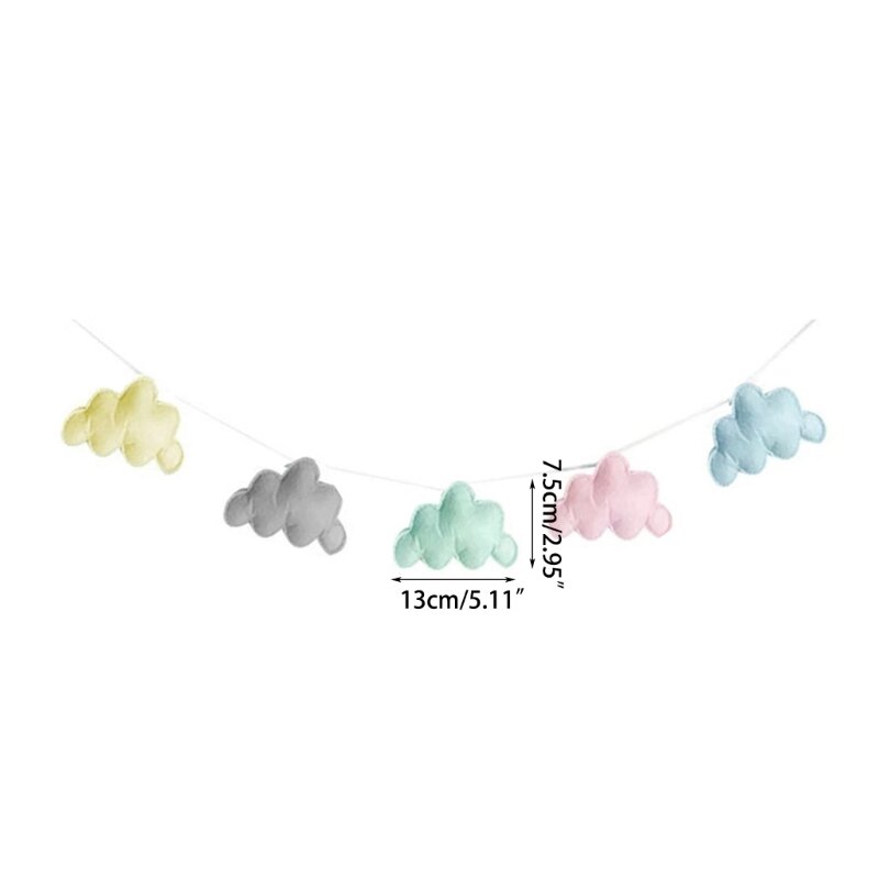 Accesorios fotografía recién nacido DIY foto telón fondo fieltro nube accesorios para posar regalo ducha DropShipping