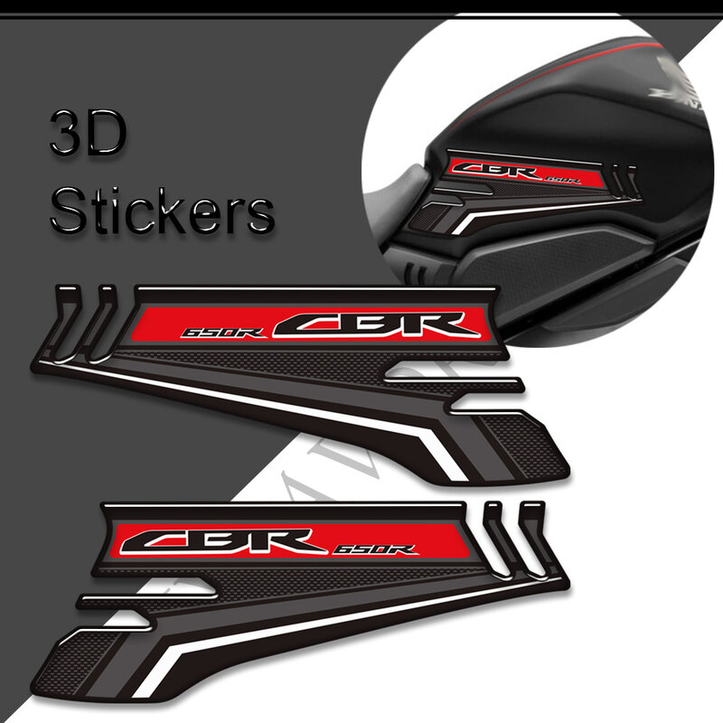 3D Stickers Tank Pad Protection For Honda CBR 650R CBR650R HRC Fireblade Motorcycle Side Grips Decals Gas Fuel Oil Kit Knee